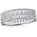 18k White Gold 5 1/8ct TDW Diamond Openwork Bangle (G-H, SI2)