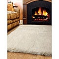 Heavy Flokati White Wool Rug (5' x 7')