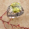 Sterling Silver Marcasite and CZ Ring (Thailand)