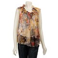 FINAL SALE Gigi Florence Junior's Sheer Chiffon Blouse
