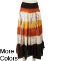 Baba Women's Tie-dye Rollover Waist Skirt