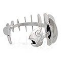 Sterling Silver 'Skeleton Fish' Cuff Bracelet (Mexico)