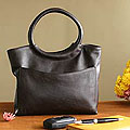 Leather 'Out of Town' Handbag (Peru)