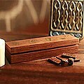 Wood 'Leisure' Box and Dominoes (India)