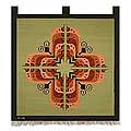 Wool 'Cross of Butterflies' Tapestry (Peru)