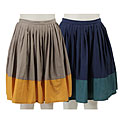 FINAL SALE Tulle Women's Colorblock Pleated Skirt