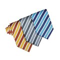 O.H.H.A. Striped Silk Slim Tie