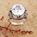 Sterling Silver Marcasite and CZ Ring (Thailand)