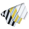 O.H.H.A. Striped Silk Slim Tie