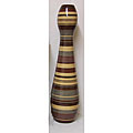 Handmade Multi-colored Banded Vase (Nicaragua)