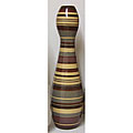 Handmade Multi-colored Banded Vase (Nicaragua)