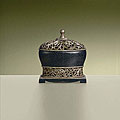 Olde Silver/ Black Crackle Decorative Box
