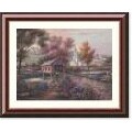 Carl Valente 'Razzberry Creek Crossing' Framed Art Print