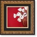 Ann Parr 'Tulips on Red' Framed Art Print