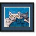 Kevin Snyder 'Ice Cats' Framed Art Print