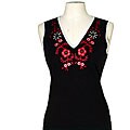 Austin Reed Women's Sleeveless Embroidered Knit Top