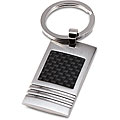 Stainless Steel Black Carbon Fiber Key Ring