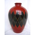Handmade Diamond Pattern Vase (Nicaragua)