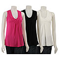 FINAL SALE Pathway Women's Sleeveless Ruffle-neck Top