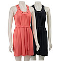FINAL SALE Pathway Women's Grommet Embellished Neck Sleeveless Dress