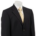 Oscar de la Renta Men's Navy Wool 2-button Blazer