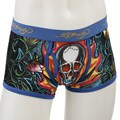 Ed Hardy Men's 'Sword and Skull' Turquoise Trunks