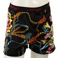 Ed Hardy Men's 'Death or Glory' Black Boxer Shorts