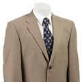 Pierre Cardin Men's Tan Wool Blend 2-button Suit