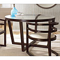 Glass-top Alison Round Dining Room Table