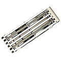 Stainless Steel and Black Slotted Money Clip