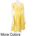 Calvin Klein Women's Tonal Dot Cap Sleeve Sundress