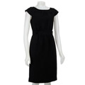 Calvin Klein Women's Cap Sleeve Boatneck Crepe Dress