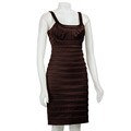 Calvin Klein Women's Pieced Satin Sheath Dress