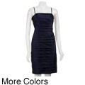 Calvin Klein Women's Spaghetti Strap Pleated Stretch Satin Dress