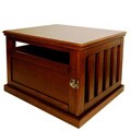 Furniture-style Wood Finish Dog Crate