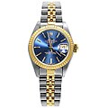 Pre-owned Rolex Datejust Women's Two-tone Blue Dial Watch