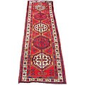 Persian Hamadan Red/ Ivory Rug (3'5 x 11')