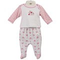 FINAL SALE Absorba Newborn Girl's Floral Footed Pant Set