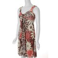 Sangria Women's High-waist Floral Print Dress