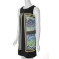 Sangria Women's Sleeveless Retro Print A-line Dress
