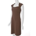Sangria Women's Brown Square Neck Dress