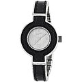 Lucky Brand Women's Silvertone Black Watch
