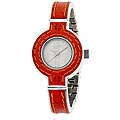 Lucky Brand Women's Silvetone Orange Watch