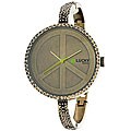 Lucky Brand Women's Goldtone Peace Sign Watch
