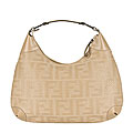 Fendi 'Forever' Camel Zucca Hobo