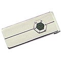 Black Carbon Fiber Hexagon Money Clip