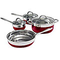 Oster Merton 7-piece Red Cookware Set