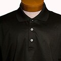 In Fiamme Men's Large Solid Black Polo Shirt 
