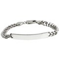 Handmade Sterling Silver Child's Cuban Link ID Bracelet