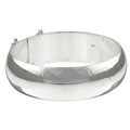 Sterling Silver 20-mm Polished Bangle Bracelet